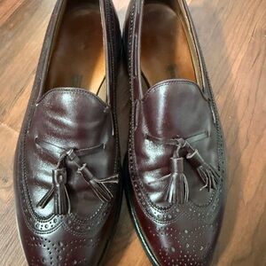 Allen Edmonds Manchester Tassel Loafers Burgandy/Oxblood Leather Men’s 9D